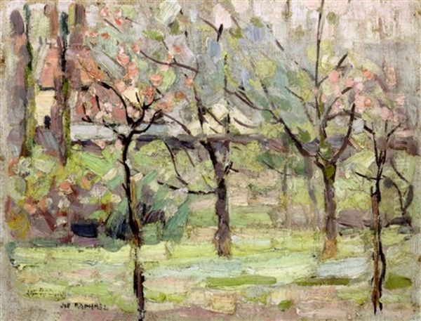 Trees In Uccle Oil Painting by Joseph Morris Raphael