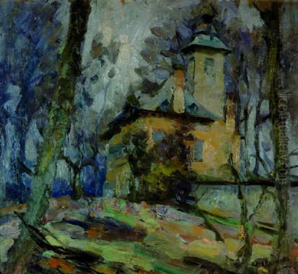 The Chateau In The Woods Oil Painting by Joseph Morris Raphael