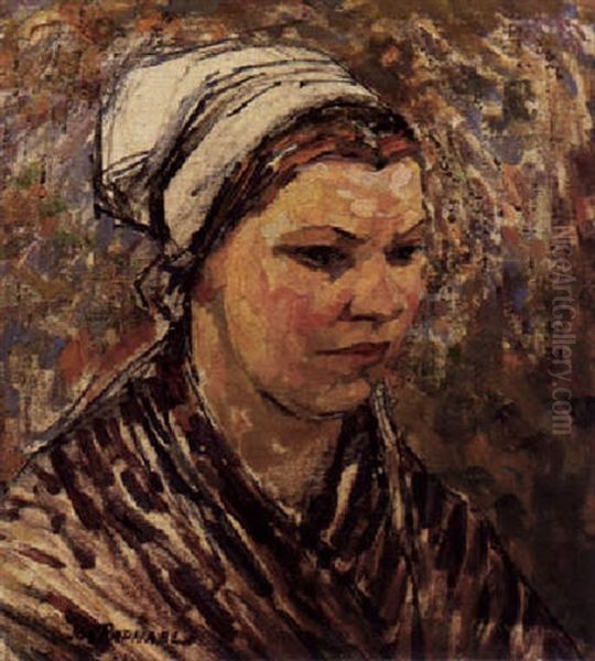 Portrait Of A Woman Oil Painting by Joseph Morris Raphael