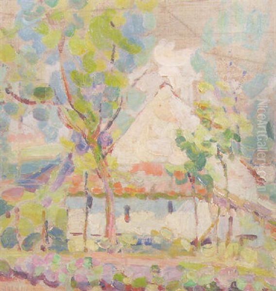 The Painter's House In Uccle, Brussels, Belgium Oil Painting by Joseph Morris Raphael