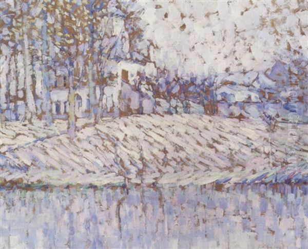 By The Stream Oil Painting by Joseph Morris Raphael