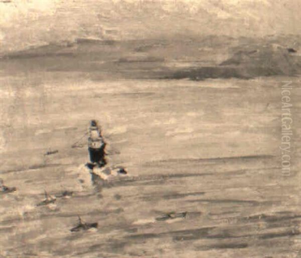 Entrance To San Francisco Bay Oil Painting by Joseph Morris Raphael