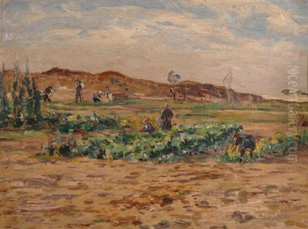 Auf Dem Felde Oil Painting by Alfred Rasenberger