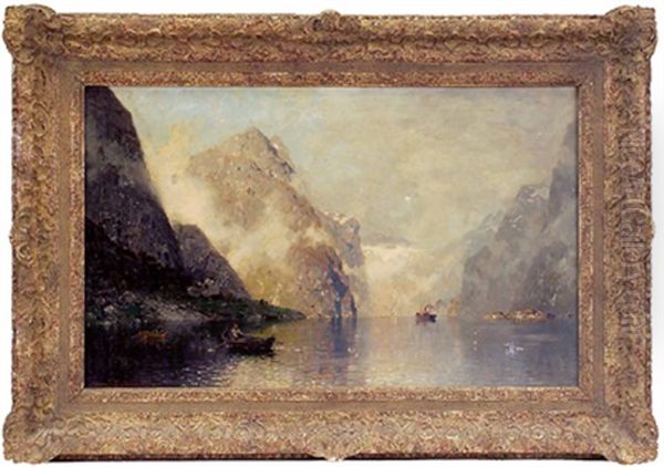 Motiv Aus Stavanger - Herbstmorgen Oil Painting by Georg Anton Rasmussen