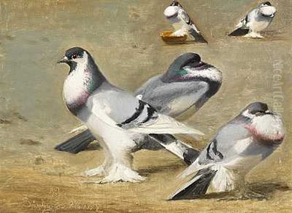 Duer Oil Painting by Niels Pieter Rasmussen