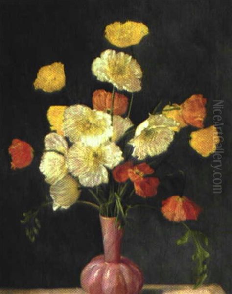 Sibiriske Valmuer Oil Painting by Niels Pieter Rasmussen