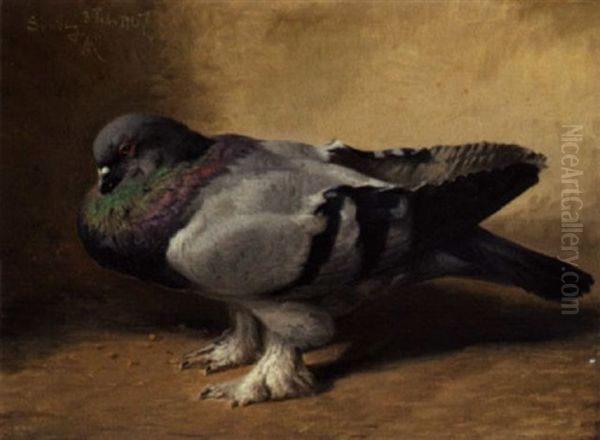 Due Oil Painting by Niels Pieter Rasmussen