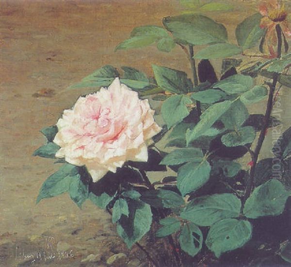 Blumenstilleben Oil Painting by Niels Pieter Rasmussen