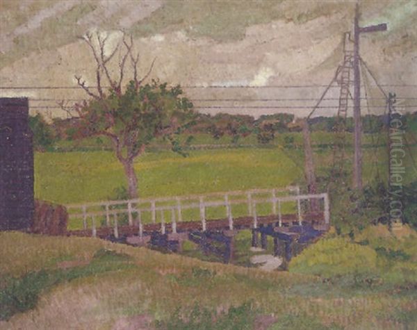 The Footbridge Oil Painting by William Ratcliffe