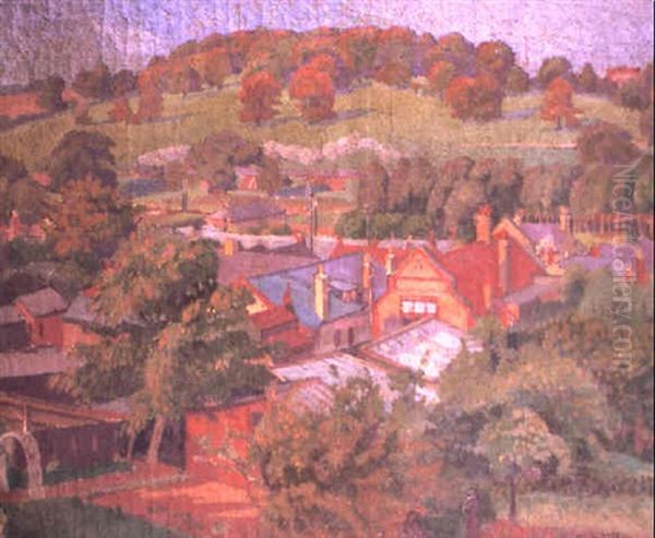 View Towards Parliament Hill Oil Painting by William Ratcliffe