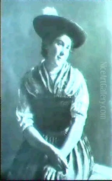 Resi Oil Painting by Emil Rau