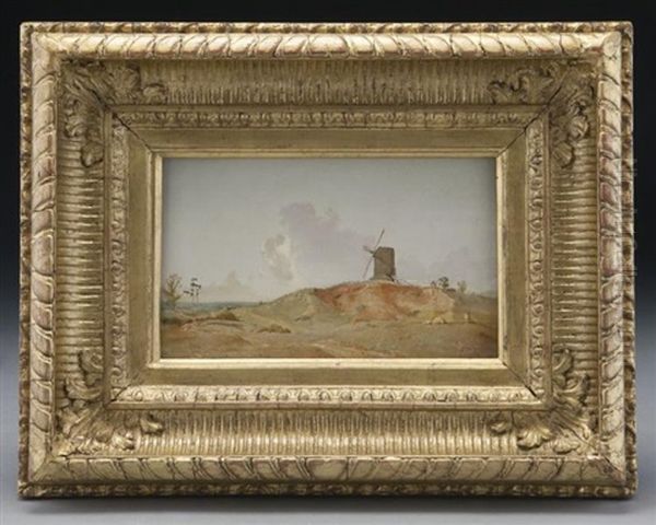 Sussex Mill, Midsummer Afternoon Oil Painting by John Samuel Raven