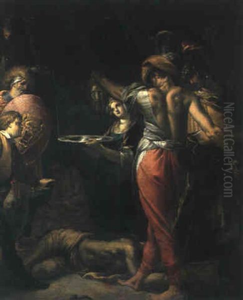 Die Enthauptung Johannes Des Taufers Oil Painting by Giovanni Paolo Recchi