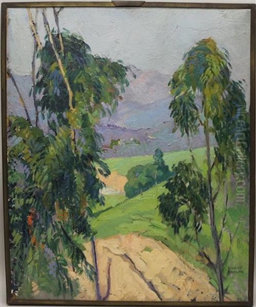 Summer Landscape Oil Painting by Stanley L. Reckless