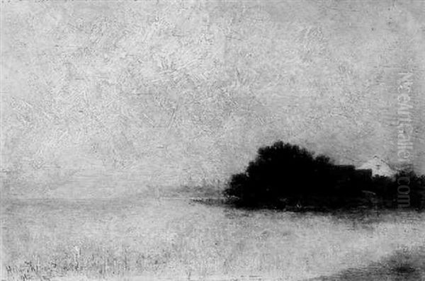 Haus Am See Oil Painting by Heinrich Richard Reder