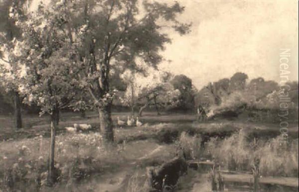 The First Day Of Spring Oil Painting by Arthur William Redgate