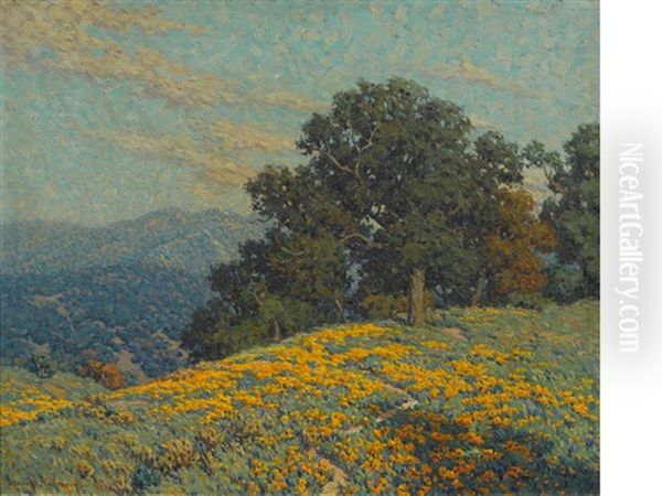 Annandale Wildflowers Oil Painting by Granville S. Redmond