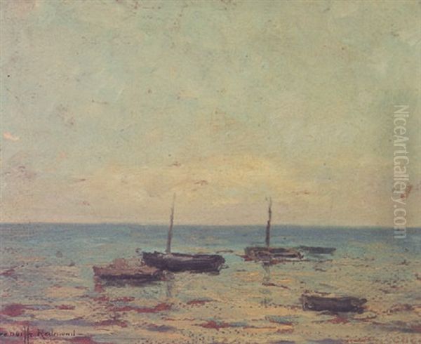 Boats On The Water Oil Painting by Granville S. Redmond