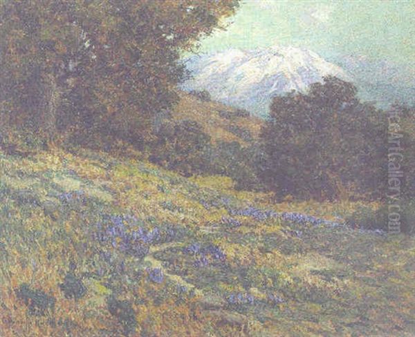 Old Baldy Mountain Oil Painting by Granville S. Redmond