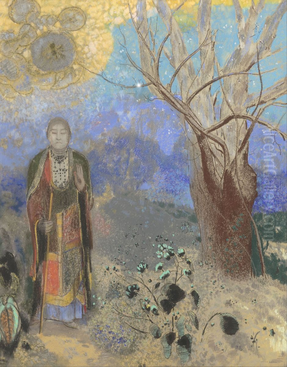 Le Bouddha Oil Painting by Odilon Redon