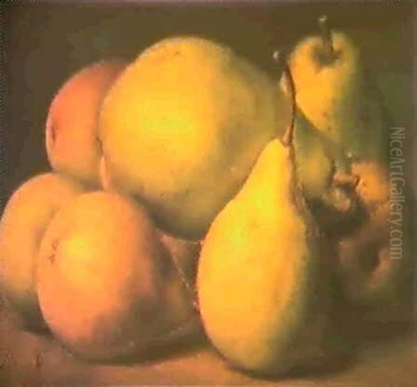 Poires Oil Painting by Pierre-Joseph Redoute