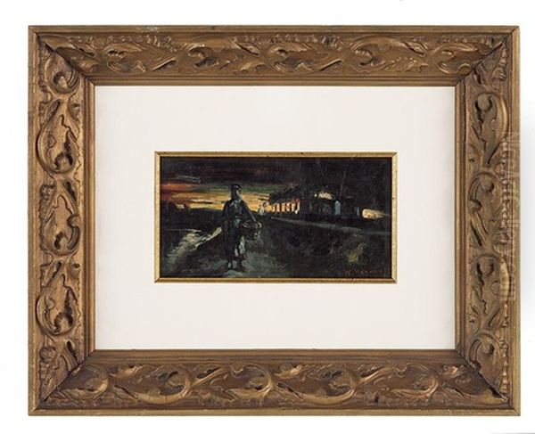 La Poissoniere (fishmonger) From Tangiers, Morocco Oil Painting by Regnault Henri