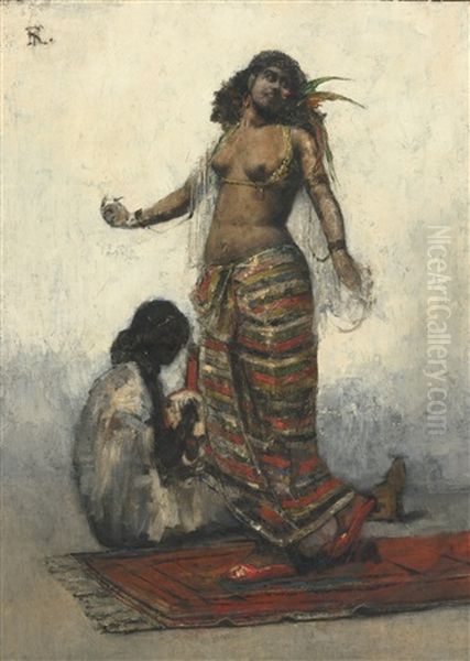 The Slave Girl Oil Painting by Regnault Henri