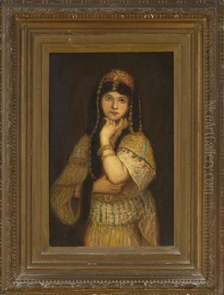 A Harem Girl Oil Painting by Regnault Henri