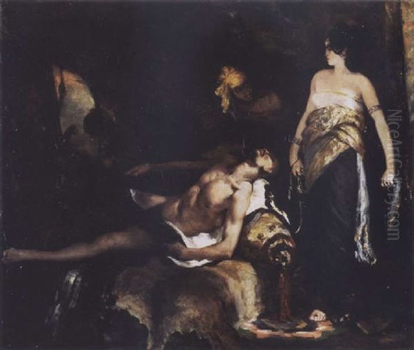Judith Et Holopherne (study) Oil Painting by Regnault Henri