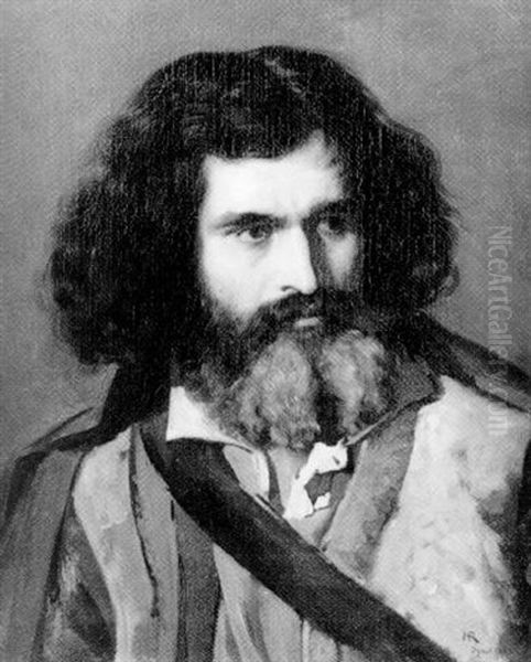 Portrait D'un Brigand Italien Oil Painting by Regnault Henri