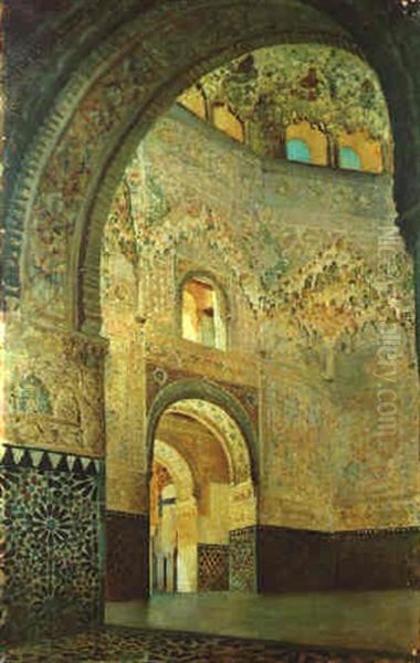 La Mosque, Vue Interieure Oil Painting by Regnault Henri