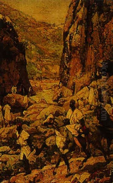 The Pass Oil Painting by Regnault Henri