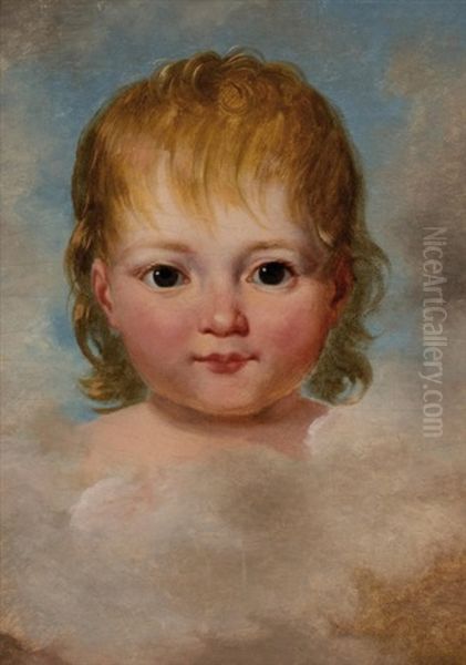 Le Roi De Rome Enfant Oil Painting by Jean-Baptiste Regnault