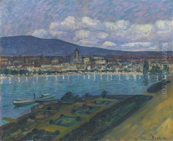 Ginebra Oil Painting by Dario de Regoyos y Valdes