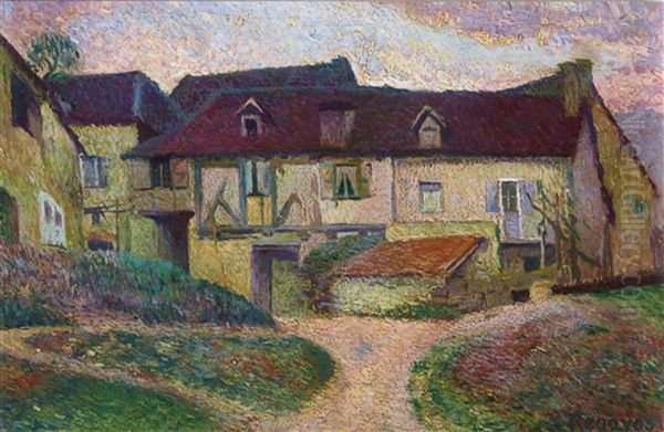 Farmhouse, Namur Oil Painting by Dario de Regoyos y Valdes