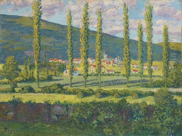 S. Jean Pied De Port Oil Painting by Dario de Regoyos y Valdes