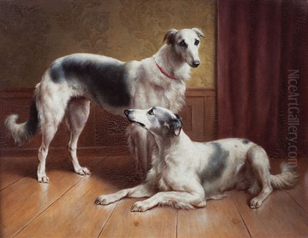Perros Oil Painting by Carl Reichert