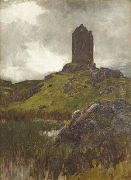 Smaylholm Tower, Roxburghshire Oil Painting by George, Sir Reid