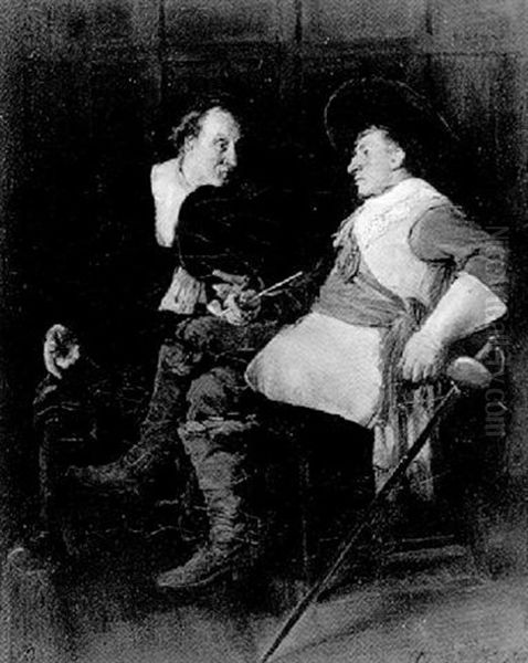 The Old Campaign Oil Painting by George Ogilvy Reid