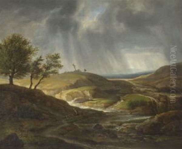 Sturmbewegte Landschaft Oil Painting by Friedrich Philipp Reinhold