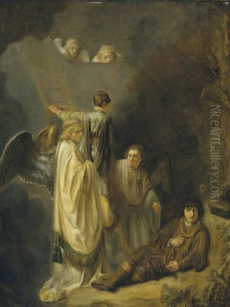 Rembrandt Jacob's Dream Oil Painting by Harmenszoon van Rijn Rembrandt