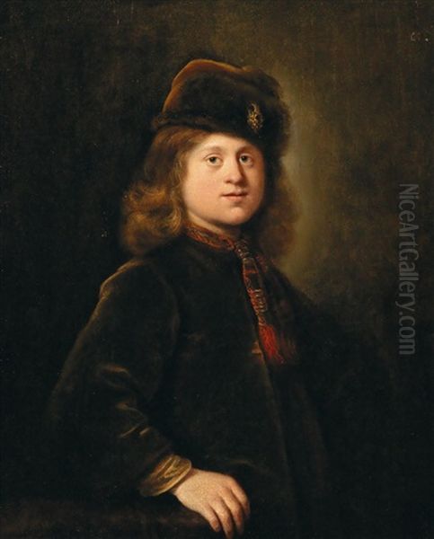 A Portrait Of A Young Gentleman Oil Painting by Harmenszoon van Rijn Rembrandt