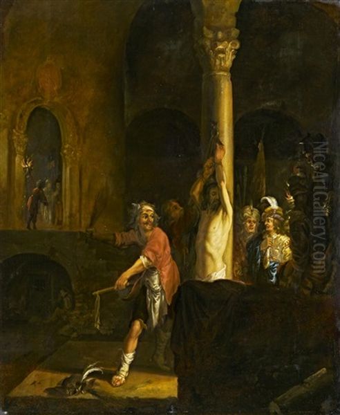 Geiselung Christi Oil Painting by Harmenszoon van Rijn Rembrandt