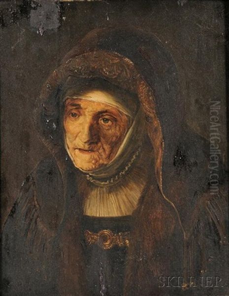 The Prophetess Hannah (anna) Oil Painting by Harmenszoon van Rijn Rembrandt