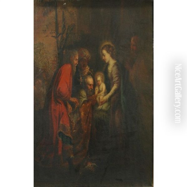 Adoration Of The Magi Oil Painting by Harmenszoon van Rijn Rembrandt