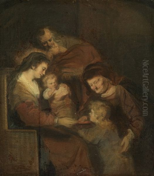 Heilige Familie Oil Painting by Harmenszoon van Rijn Rembrandt