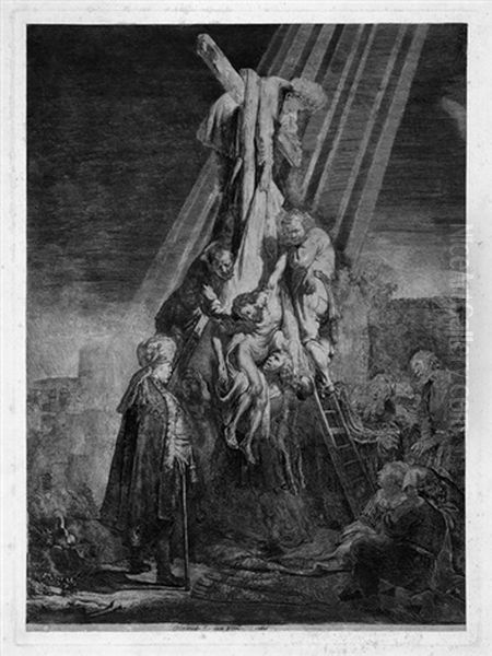 Die Grose Kreuzabnahme (2 Oil Painting by Harmenszoon van Rijn Rembrandt