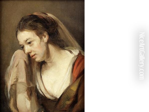 A Woman Weeping Oil Painting by Harmenszoon van Rijn Rembrandt