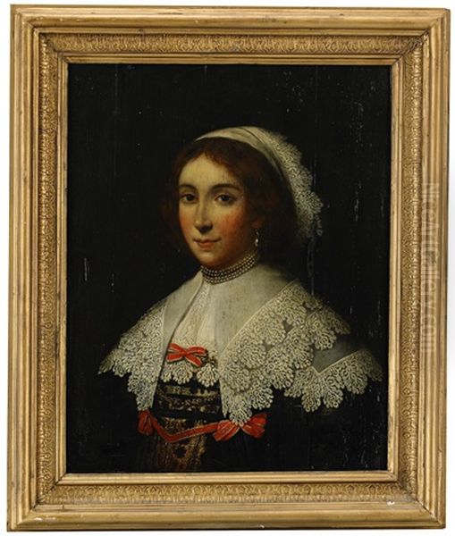 Kvinnoportratt Oil Painting by Harmenszoon van Rijn Rembrandt