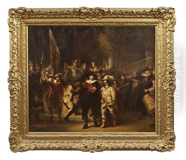 The Night Watch Oil Painting by Harmenszoon van Rijn Rembrandt